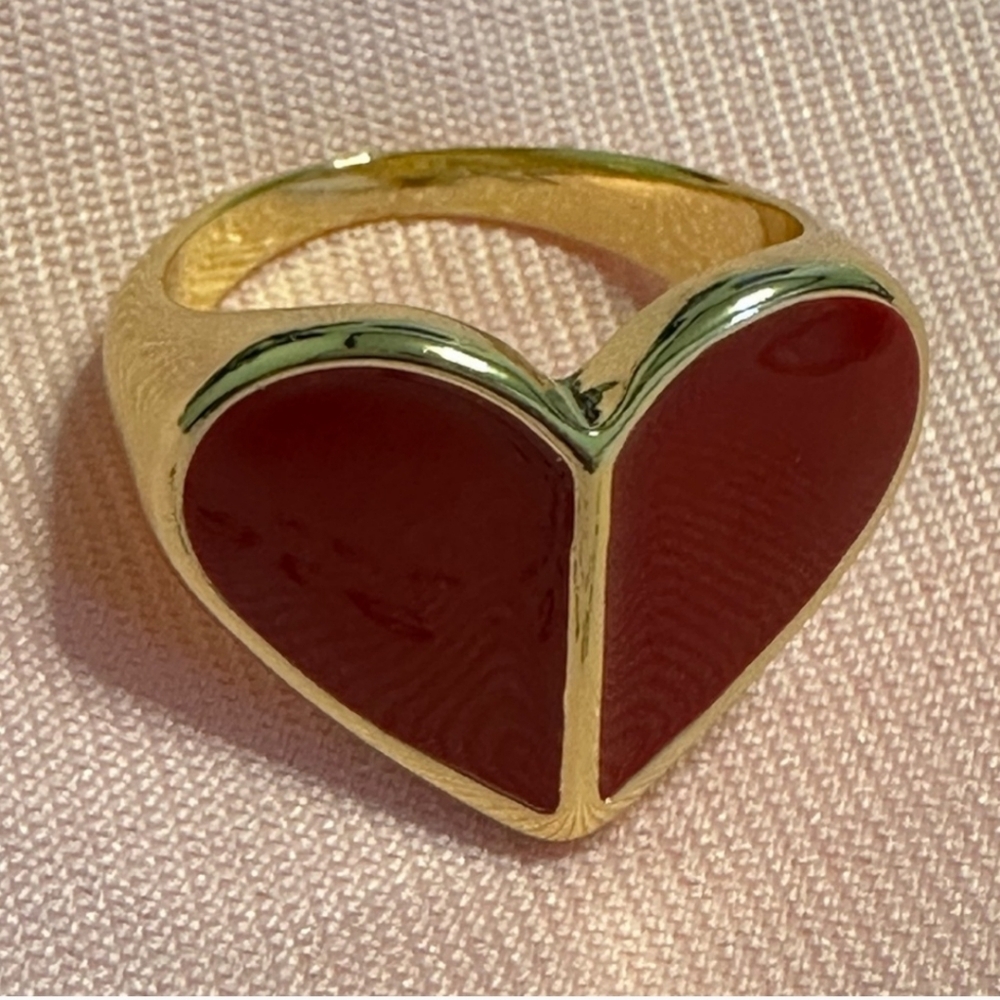 Kate Spade red heart ring